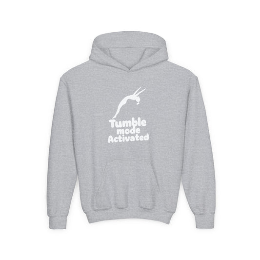 Tumble Mode Activated Gymnastics Youth Hoodie | Fit Animal